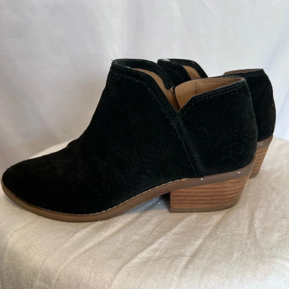 Lucky Brand Black Leather Ankle Boots size 6 1/2. - Picture 4 of 9